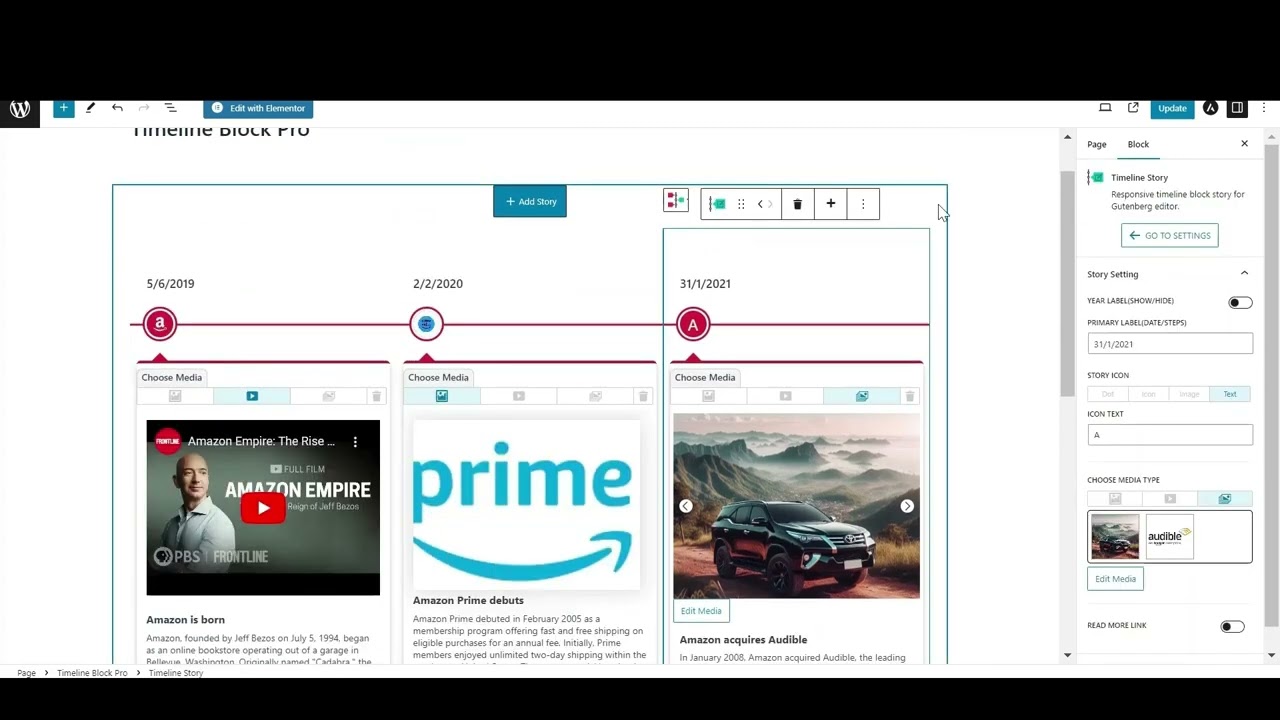 How to create horizontal timeline Stories: Step-by-Step Guide