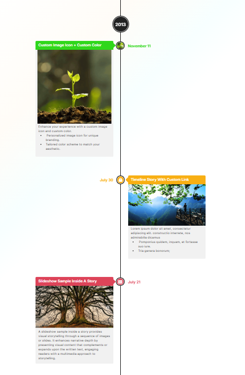 visual timeline design