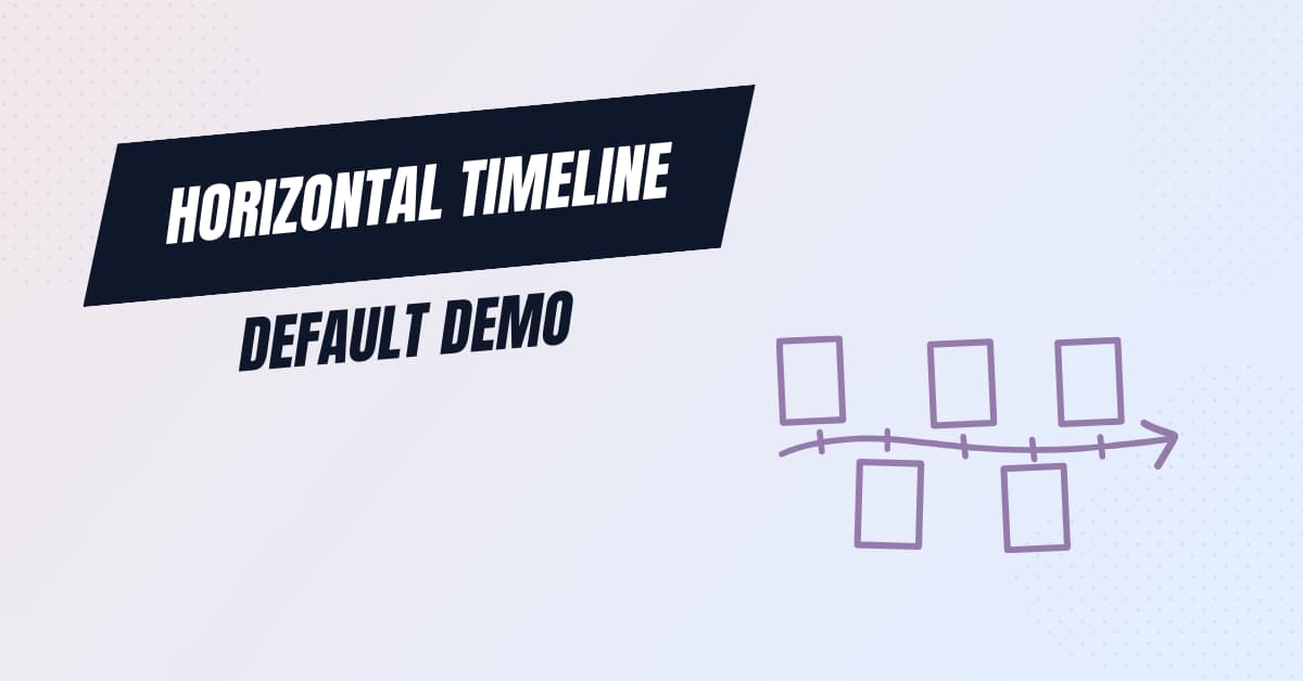 Horizontal Default Timeline – Timeline Block Pro