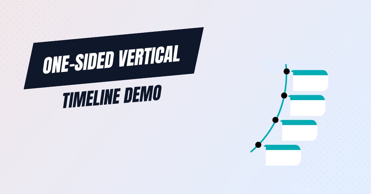 One-Side Left Vertical Timeline – Timeline Block Pro